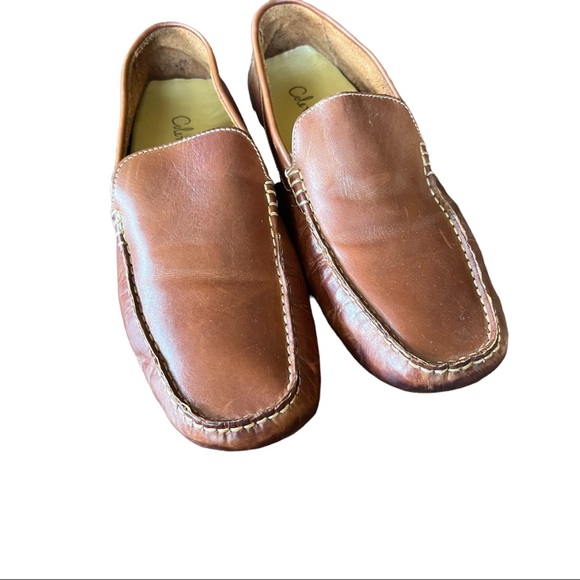Cole Haan Men Leather Brown Moccasin Driver Slip On Shoe Sz 10 - Picture 11 of 12